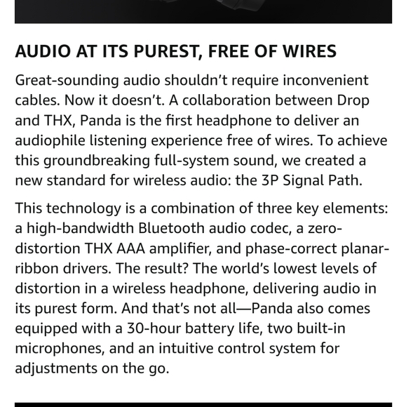 Drop + THX Panda Wireless Headphone - Picture 8 of 15